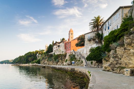 View of the town of Rab, Croatian tourist resort on the homonymous island.