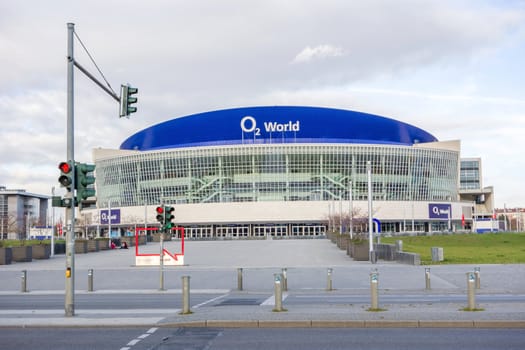 Berlin, Germany - October 26,2013: View of the o2 world arena, an indoor arena fpr sports and music events.
