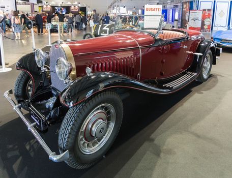 VERONA, ITALY - MAY 9: The municipality of Verona organizes a free gathering of sports and antique cars in Verona on Saturday, May 9, 2015.
Are exposed the most beautiful cars in the world.