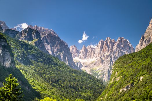 Views of the Dolomites, Italian alps famous worldwide.