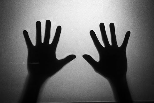 Hands silhouette