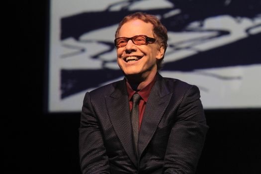 FRANCE, Paris: American composer Danny Elfman performs on the stage of the Grand Rex, in Paris, during the show Danny Elfman's music from the films of Tim Burton, on October 10, 2015.