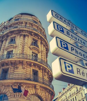 Beautiful Architecture And Sign In Marseille Harbour