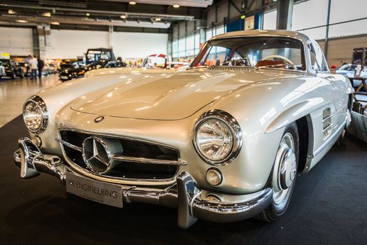 VERONA, ITALY - MAY 9: The municipality of Verona organizes a free gathering of sports and antique cars in Verona on Saturday, May 9, 2015.
Are exposed the most beautiful cars in the world.