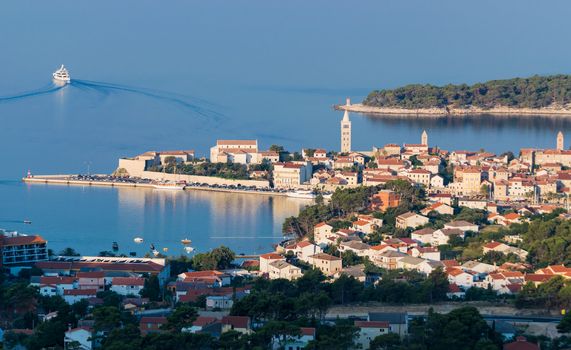 View of the town of Rab, Croatian tourist resort on the homonymous island.