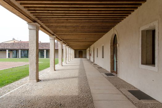 VICENZA, ITALY - MAY 13: Villa Cordellina Lombardi, built in 18th century on a design by architect Giorgio Massari on Wednesday, May 13, 2015.