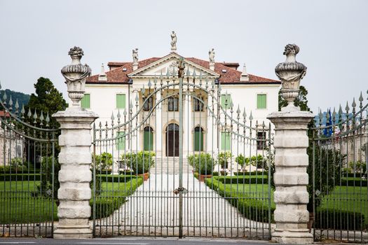 VICENZA, ITALY - MAY 13: Villa Cordellina Lombardi, built in 18th century on a design by architect Giorgio Massari on Wednesday, May 13, 2015.