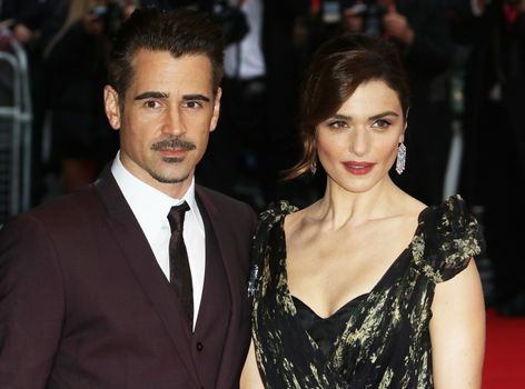 UNITED KINGDOM, London: Colin Farrell and Rachel Weisz attend a screening of The Lobster during the BFI London Film Festival at Vue West in London on October 13, 2015. 