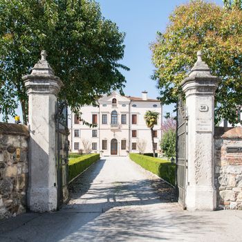 VERONA, ITALY - MARCH 29: Villa Bongiovanni open for a wedding fair on Verona Saturday, March 29, 2015. It was built in a neoclassical style in the eighteenth century by the Bongiovanni family.