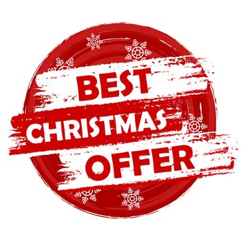 Best Christmas Offer - text in drawn circle label