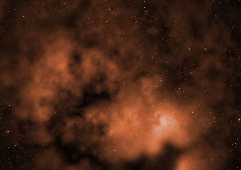 Far being shone nebula and star field against space. "Elements of this image furnished by NASA".