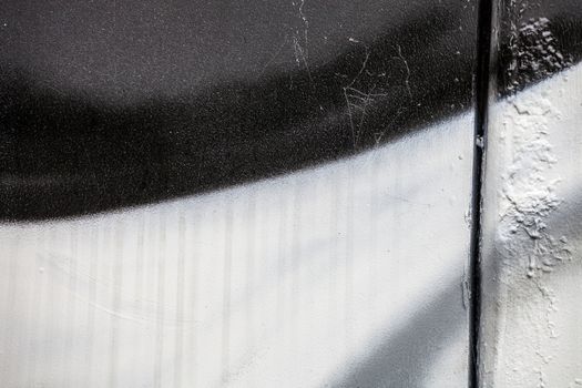 Close-up of black and white Graffiti background
