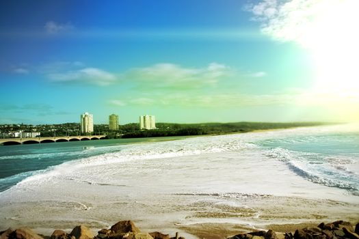 Umgeni River Mouth in DurbanSouth Africa 