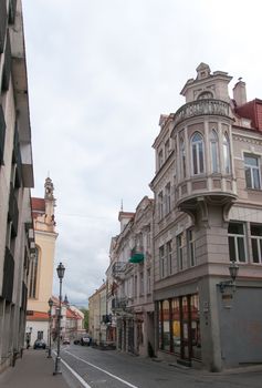 Travel in Lithuania Vilnius city street