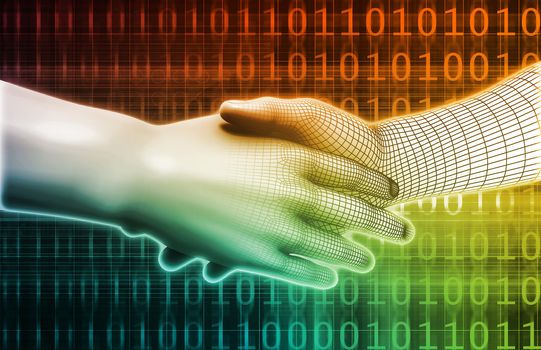 Concept for New Technology Corporate Business Development Art
