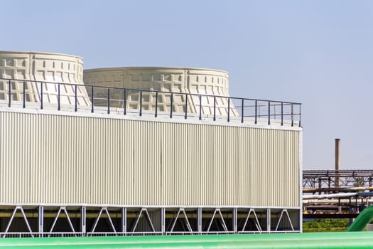 A complex oil refinery reservoirs for keeping
