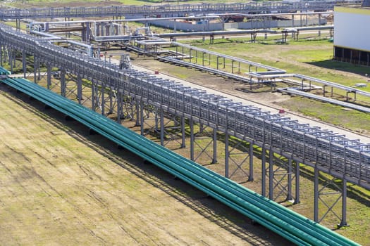 Part of refinery tower for making gasoline