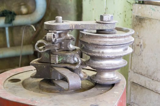 Photo of industrial locksmith old tools close up
