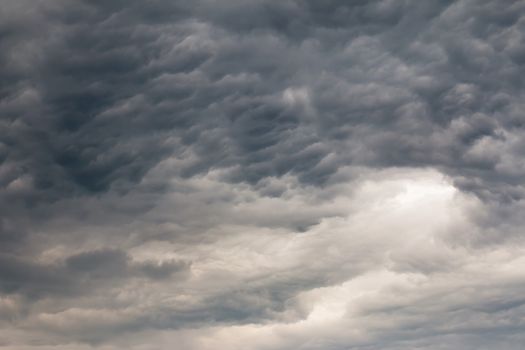 Shot of the dark clouds before rain