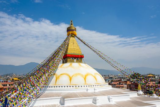 Boudhanath stupa in Kathmandu, Nepal (before the 2015 earthquakes)