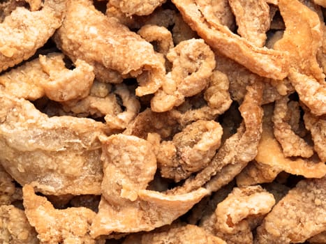 close up of deep fried chicken skin food background