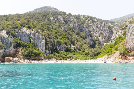 Rocks and caves around the coast of Cala Gonone, Sardinia