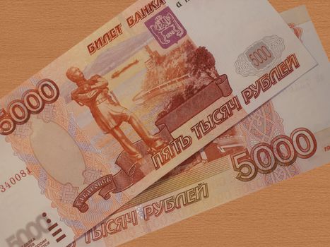 Russian money 5000 rubles