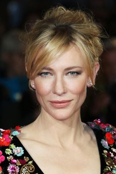 UNITED KINGDOM, London: Cate Blanchett attends a screening of Truth during the BFI London Film Festival at Odeon Leicester Square on October 17, 2015.