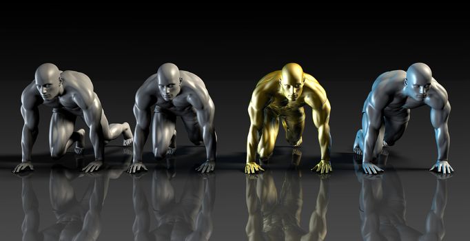 Motivated Employee or Special Businessman with Unique Skills