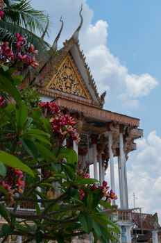 Beautiful ancient temple in Laos in the oldest city in Northern Laos.