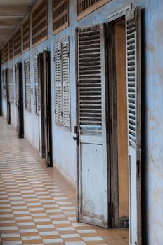 PNOM PENH, CAMBODIA Exposition in Tuol Sleng  S21 Prison, Phnom Penh, Cambodia