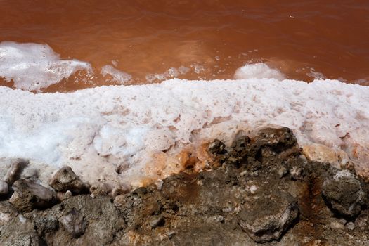 salt mineral mining in Namibia near Cape Cross