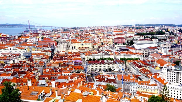 Scene from castle st. Jorge portugal lisbon 