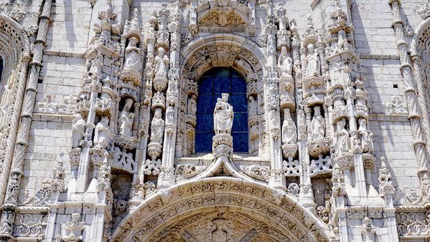 ornaments of jeronimos architecture lisbon Portugal