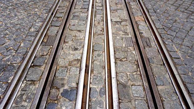 Tramway in lisbon Portugal