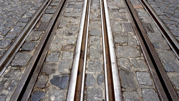 Tramway in lisbon Portugal