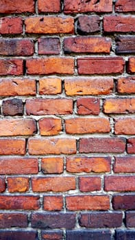 Red Brick wall background vertical
