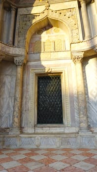 San Macro cathdral windows architecture in Venice, Italy