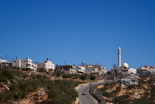 Palestine village on West Bank