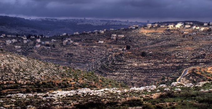 Palestine village on West Bank