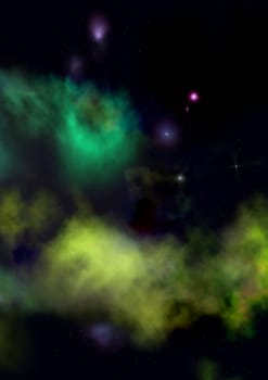 Small part of an infinite star field of space in the Universe. "Elements of this image furnished by NASA".