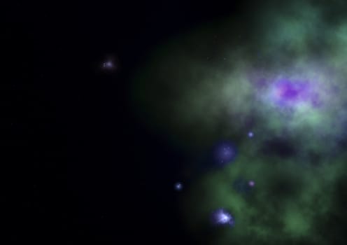 Star field in space a nebulae and a gas congestion. "Elements of this image furnished by NASA".