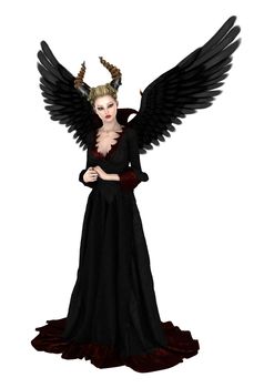 3D digital render of an evil queen isolated on white background