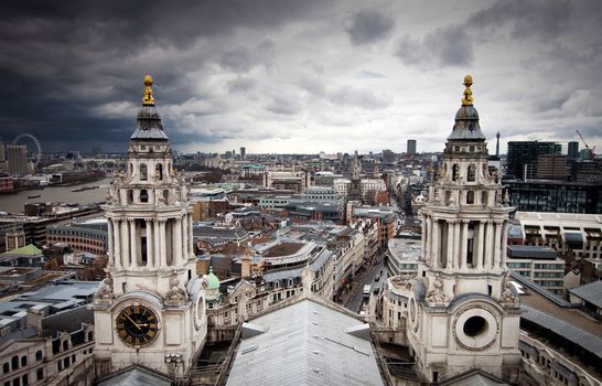 London view from St. Paul cathedral