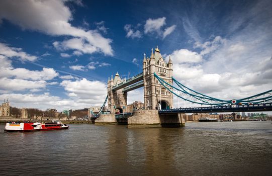 Tower Bridge in London, UK