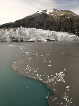 The Margerie Glacier in Glacier Bay National Park in Alaska.