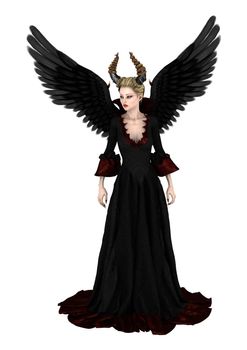 3D digital render of an evil queen isolated on white background