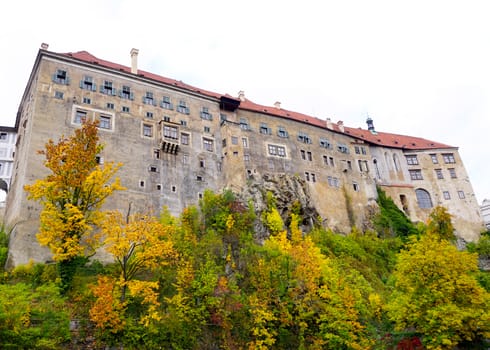 Cesky Krumlov castle in Autumn