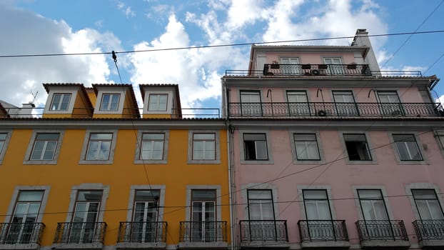 Detail of some windows, Lisbon, Portugal