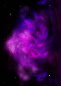 Small part of an infinite star field of space in the Universe. "Elements of this image furnished by NASA".